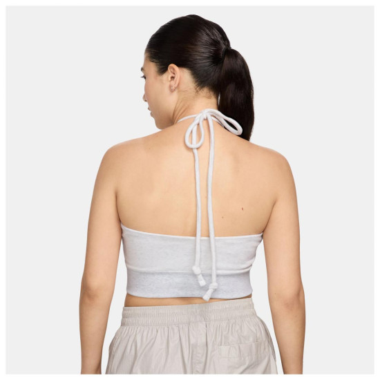 Nike Γυναικεία αμάνικη μπλούζα Sportswear Chill Terry Cropped French Terry Halter Top